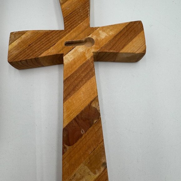Natural Wooden Cross - Salvaged Wood Cross - Christian Cross - One of A Kind Cro - Picture 6 of 12